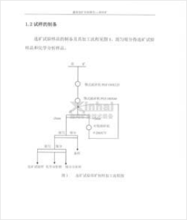 選礦試驗(yàn)原礦制樣加工流程圖